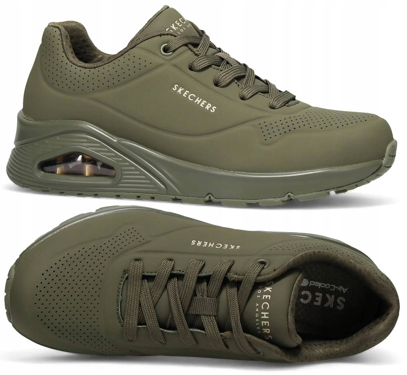 Buty damskie sneakersy Skechers Uno Stand on Air 73690 Oddychające Trampki