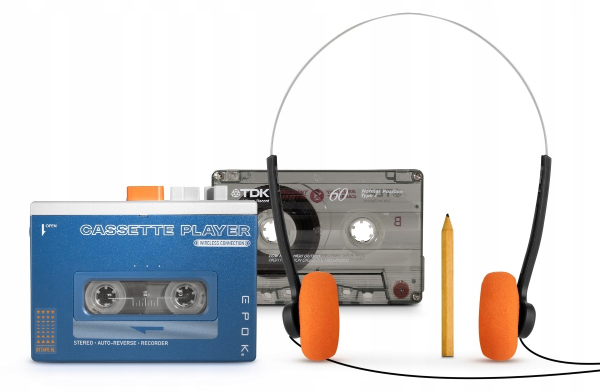 Bigben Bttapebl prehrávač kaziet Walkman Bluetooth s vstavaným reproduktorom