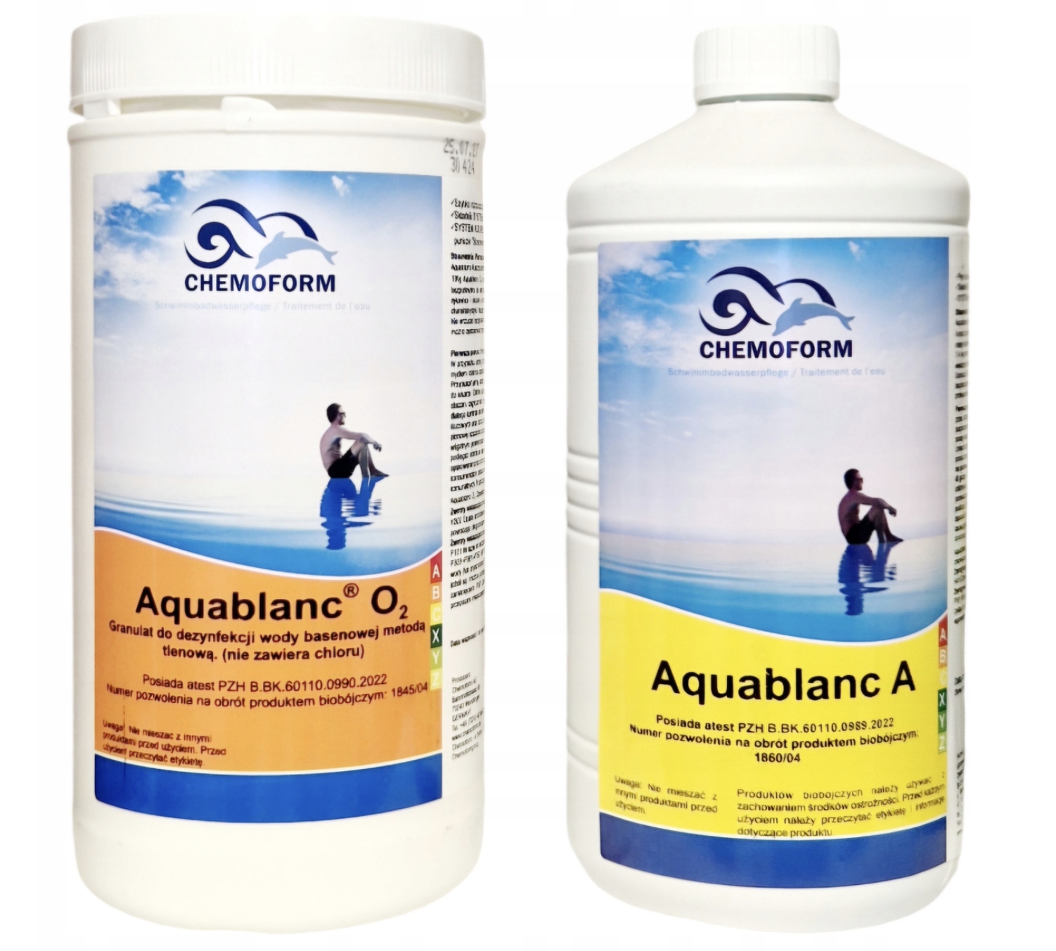 Zestaw Aktywnego tlenu do basenu/jacuzzi Aquablanc A O2