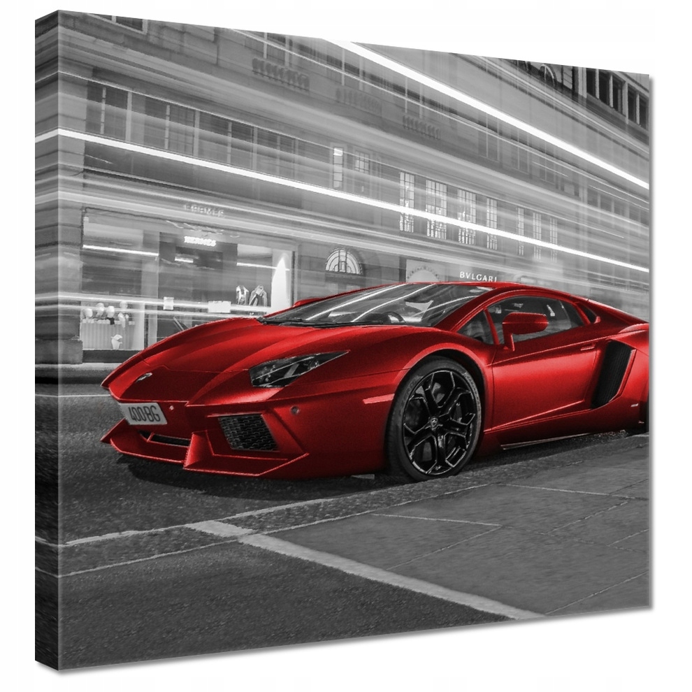 

Obrazy 40x40 Czerwone Auto