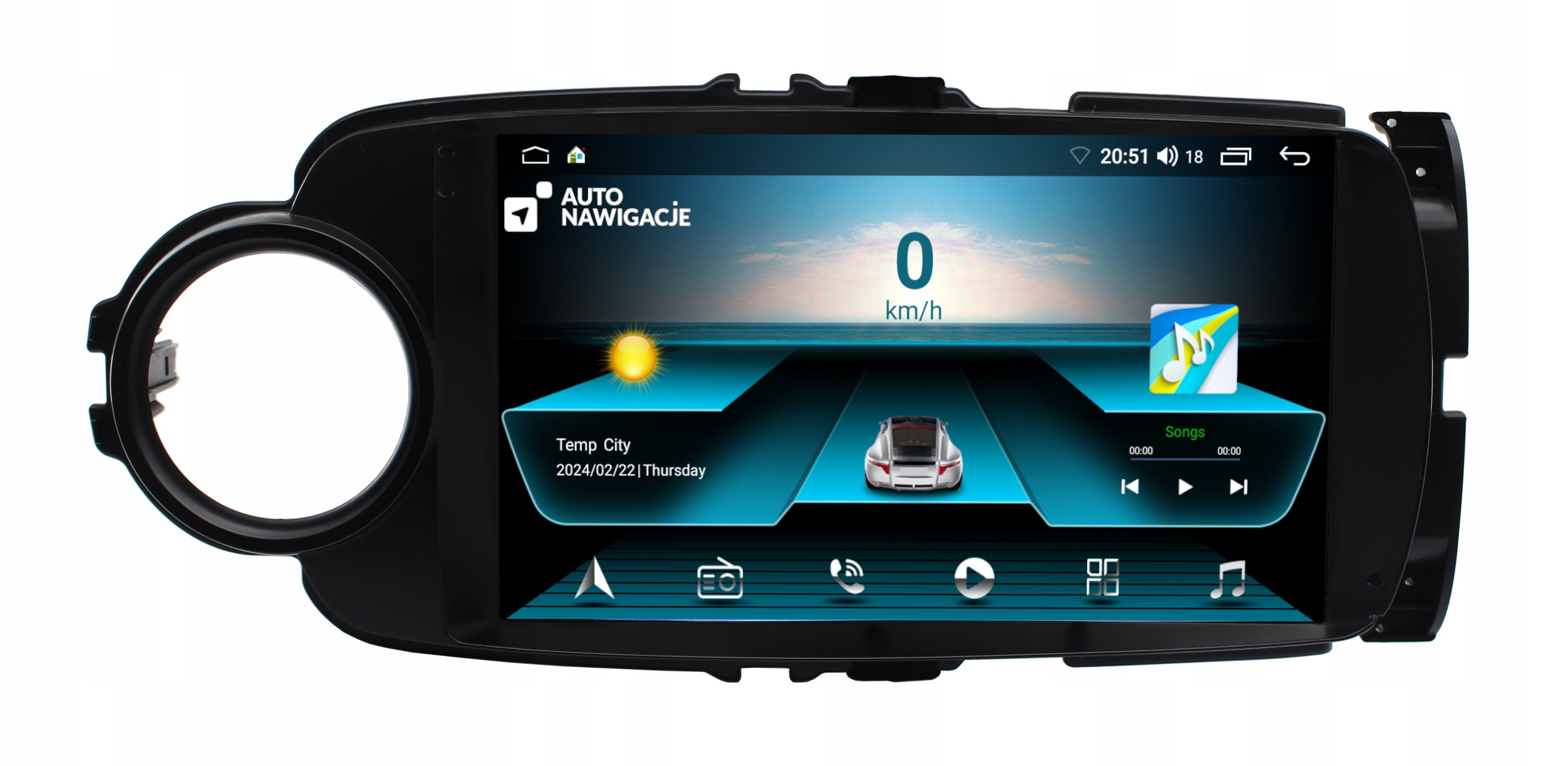 Radio Nawigacja Gps Toyota Yaris III 2011-2017 Android