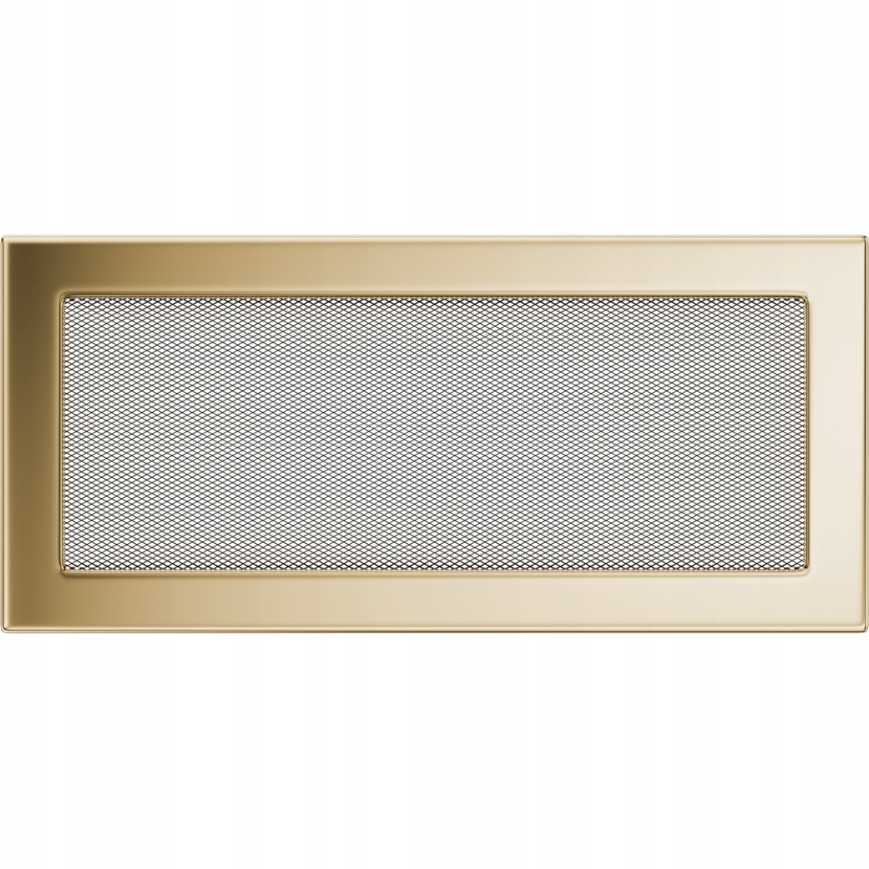 Větrací krbová mřížka 17x37 cm Pozlacená