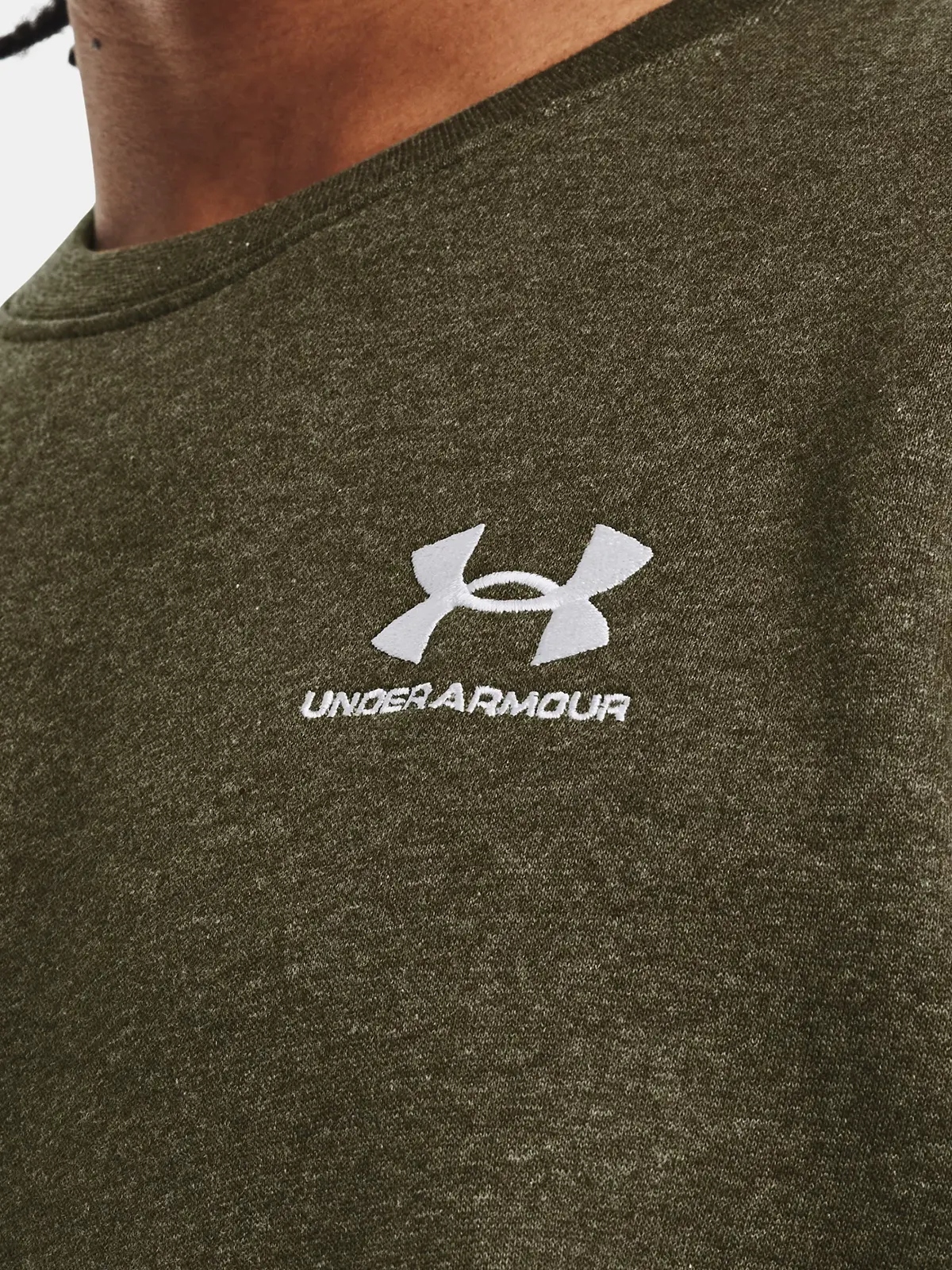 Under Armour Mikina Ua Essential Fleece Crew-GRN zelená