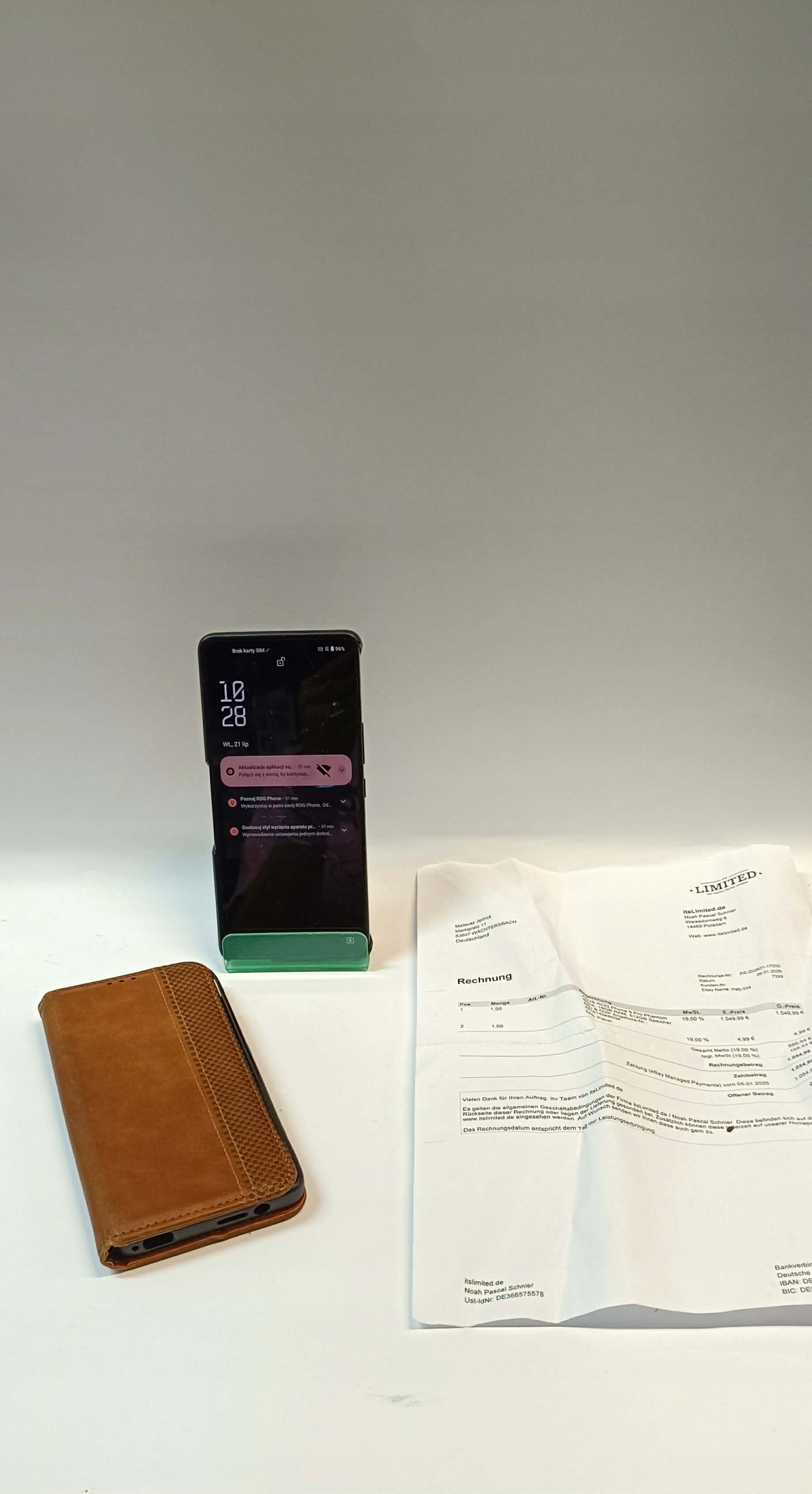 Smartfon ASUS ROG Phone 12 GB / 512 GB 3G czarny