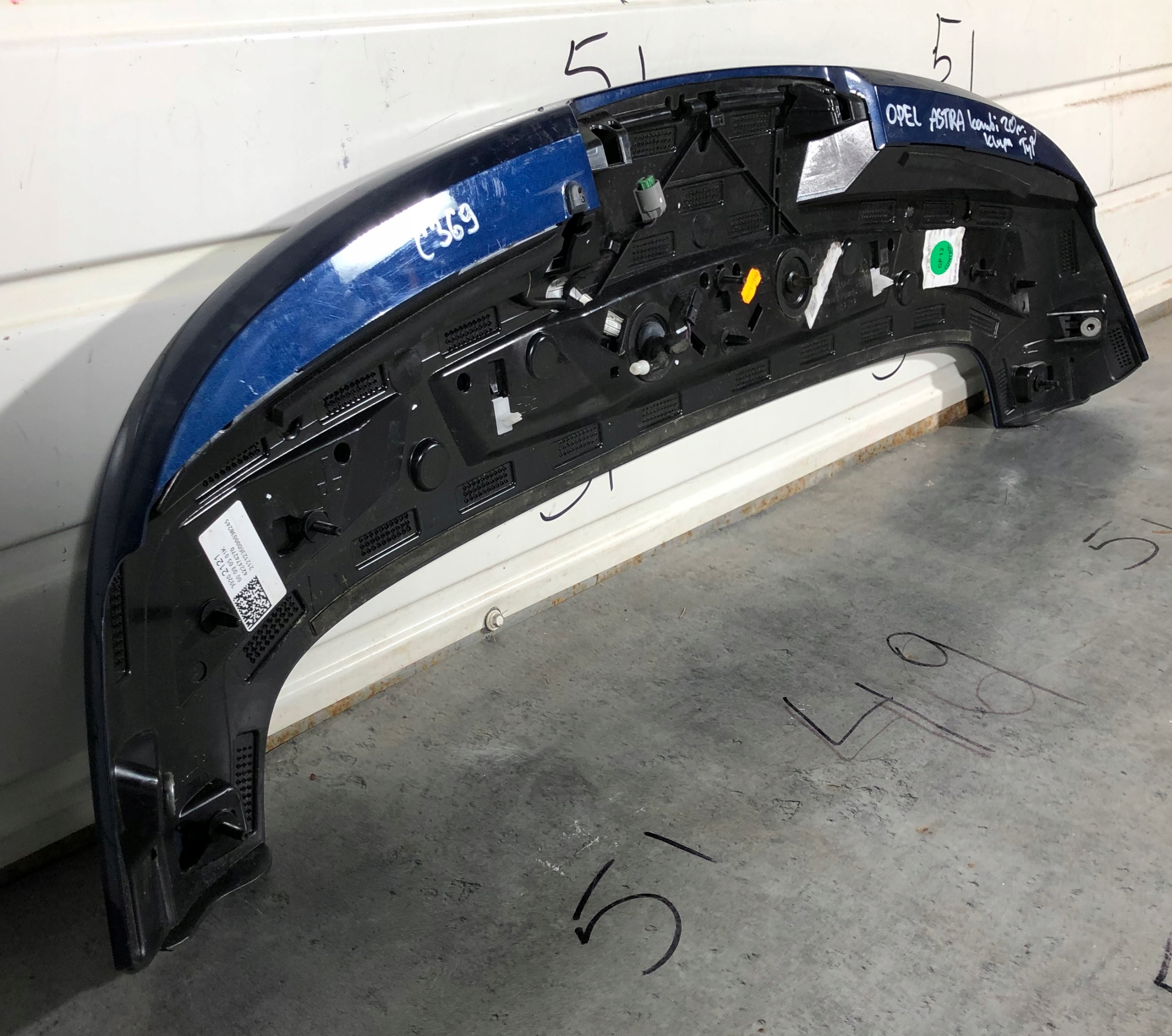 спойлер Z23F 39037080 39202121 opel ASTRA K V