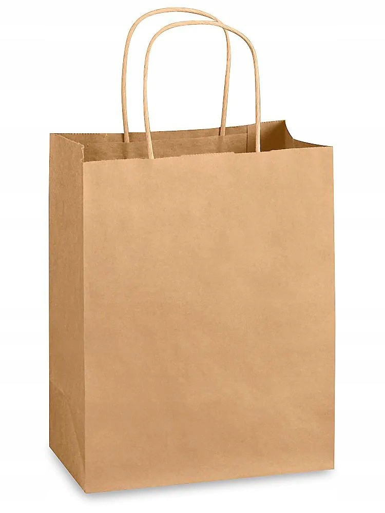 

Papierowa torba Eko szara 18x8x22 cm Mocna 10szt