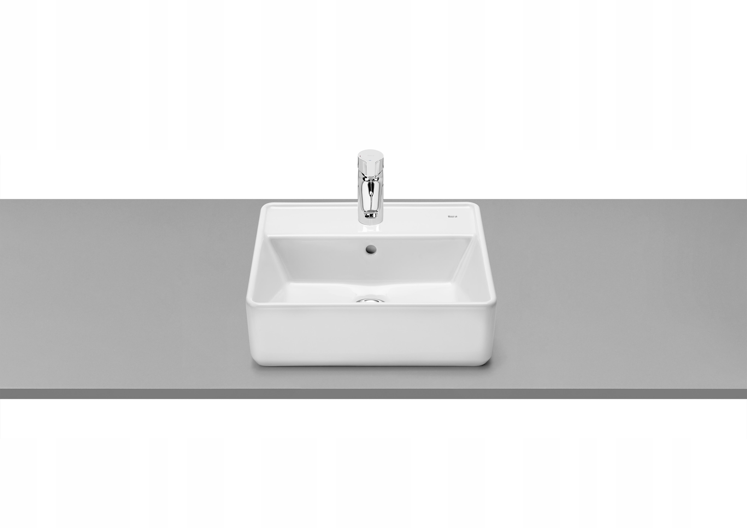 Gap Square Umywalka nablatowa prostokąt 42cm Roca