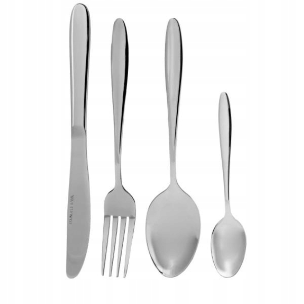Sztućce Srebrne Komplet dla 6 osób 24 Elementy Srebrny TABLEWERE SERIES EAN (GTIN) 5906067495481
