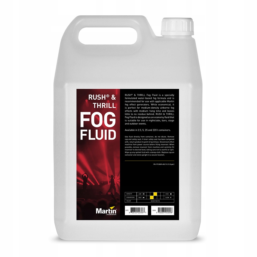 

Płyn do dymu Martin Jem Rush Fog Fluid 5L