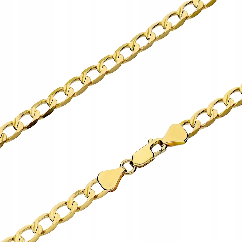 Řetízek zlatý 585 pancíř s frézovanými články elegantní model 15.35 g