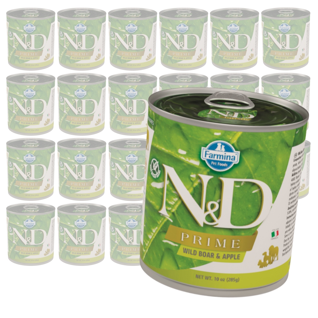 Levně Farmina N&d Dog Prime Boar Apple 24x285g Krmivo pro psa s divočákem a jablkem