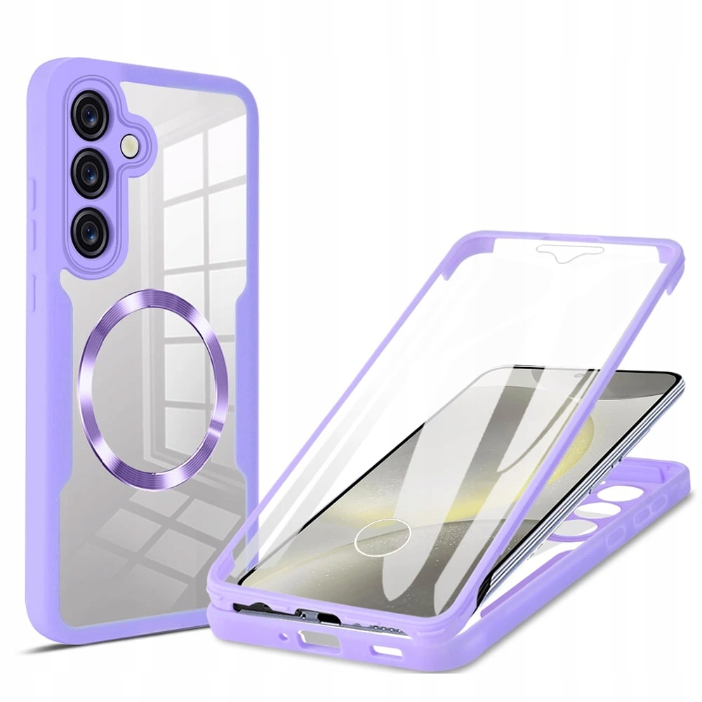 Techsuit ColorVerse 360 ochrona etui na Samsung Galaxy S25 Plus fioletowy