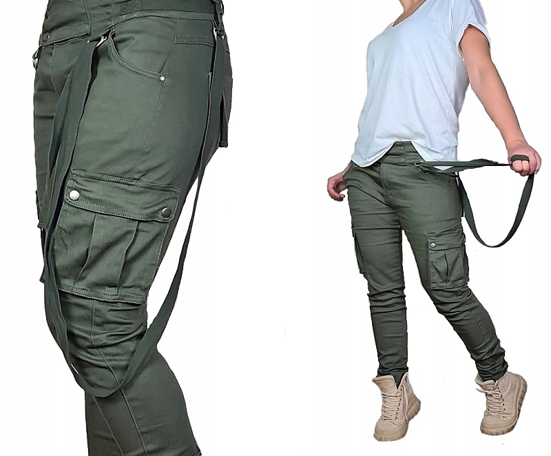 

Unique Cargo spodnie Jeans rozmiary Taśmy