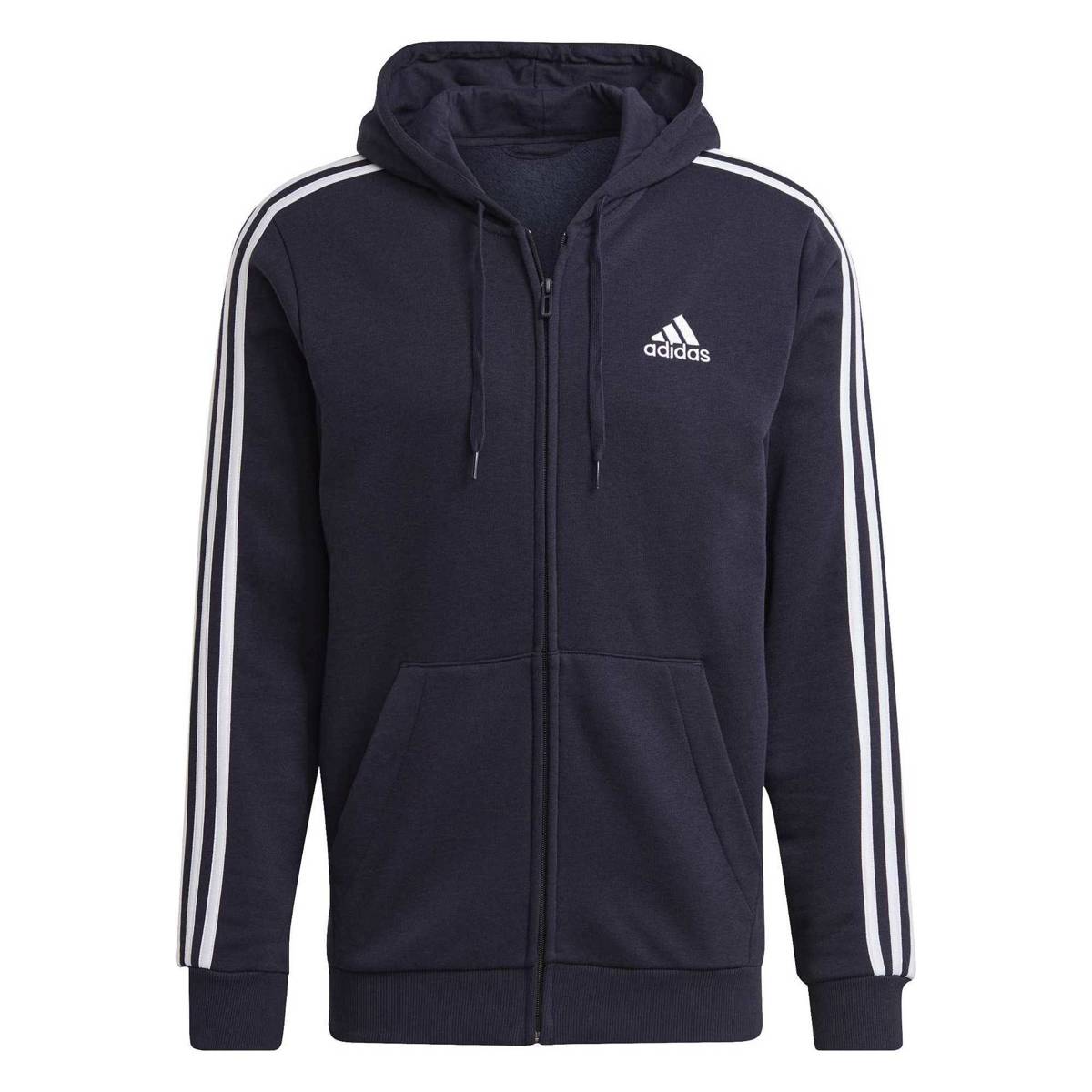 Pánská mikina s kapucí rozepínací Adidas M 3S Fl Fz Hd Xs