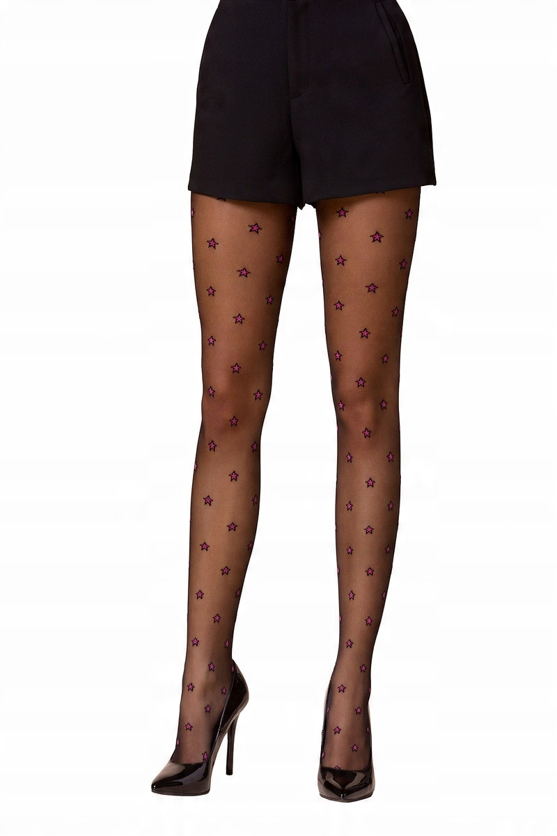 

Rajstopy Stars Color Nero/pink, roz. 4