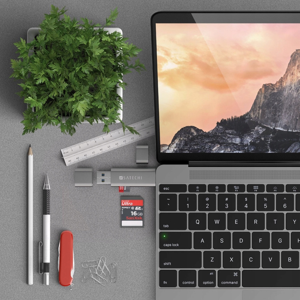  Satechi SD кард-рідер MICRO SD USB-C USB 3.0 підтримувані карти пам'яті Micro Secure Digital (micro SD) Secure Digital (SD)