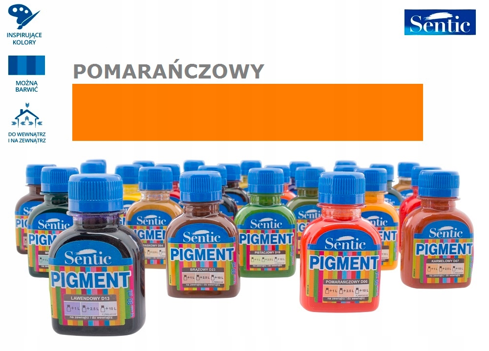 

Pigment Do Farb Emalii Emulsji 80 ml Pomarańczowy