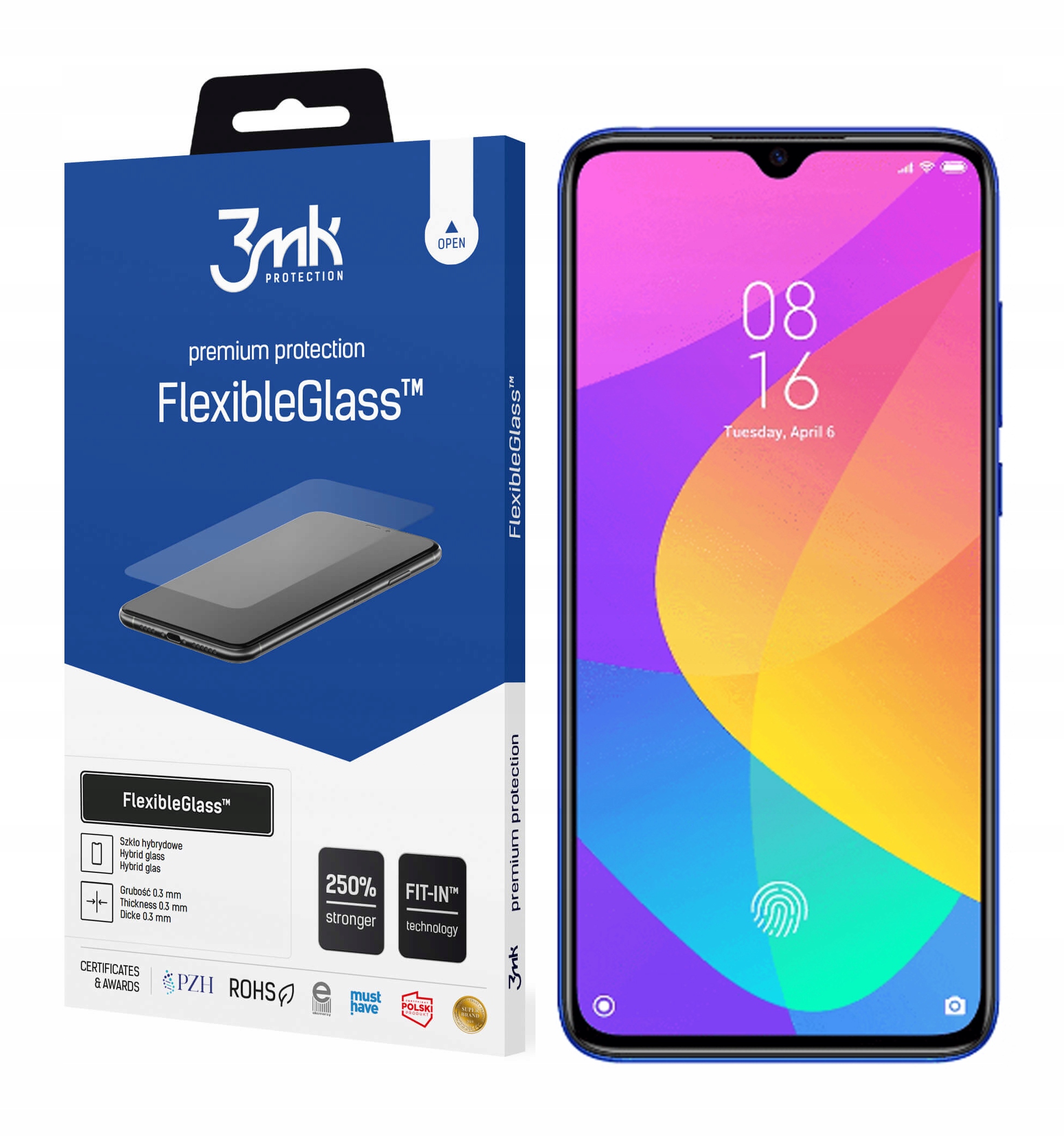 

3MK FlexibleGlass do Xiaomi Mi9 Lite Szkło Hybryda