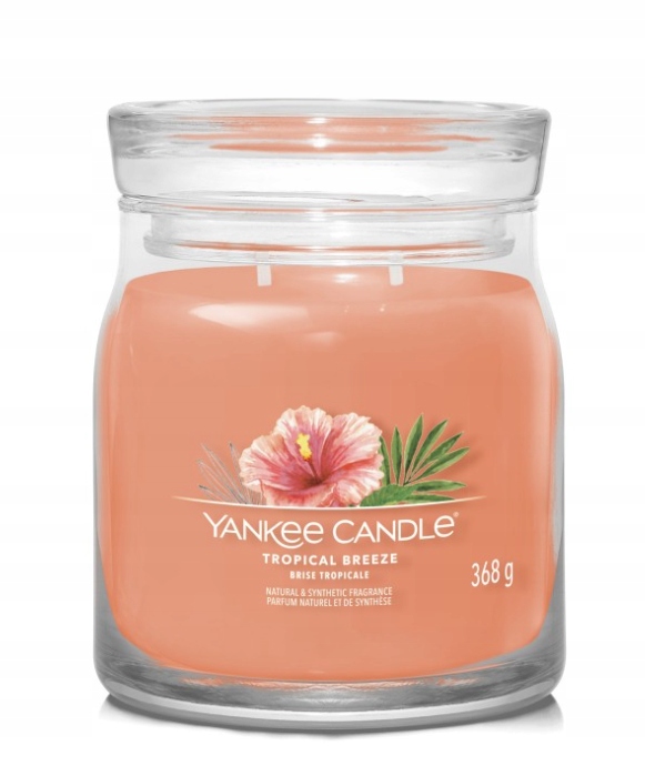 Yankee Candle Signature Tropical Breeze Střední Sójová Vonná Svíčka 368 g