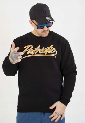 Mikina Patriotic Bez Kapuce Retro Script černá