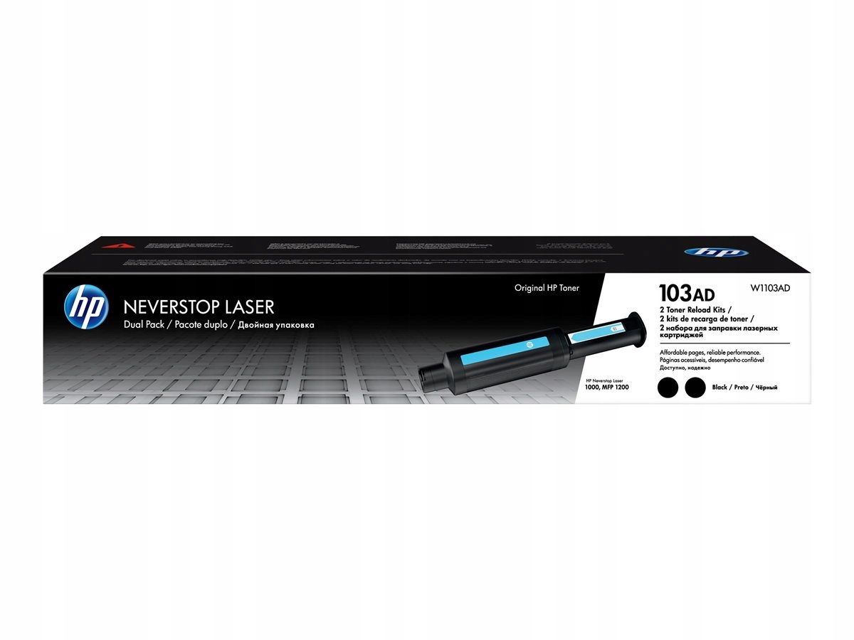 

Hp 103AD Czarne Tonery Oryginalne W1103AD dwupak