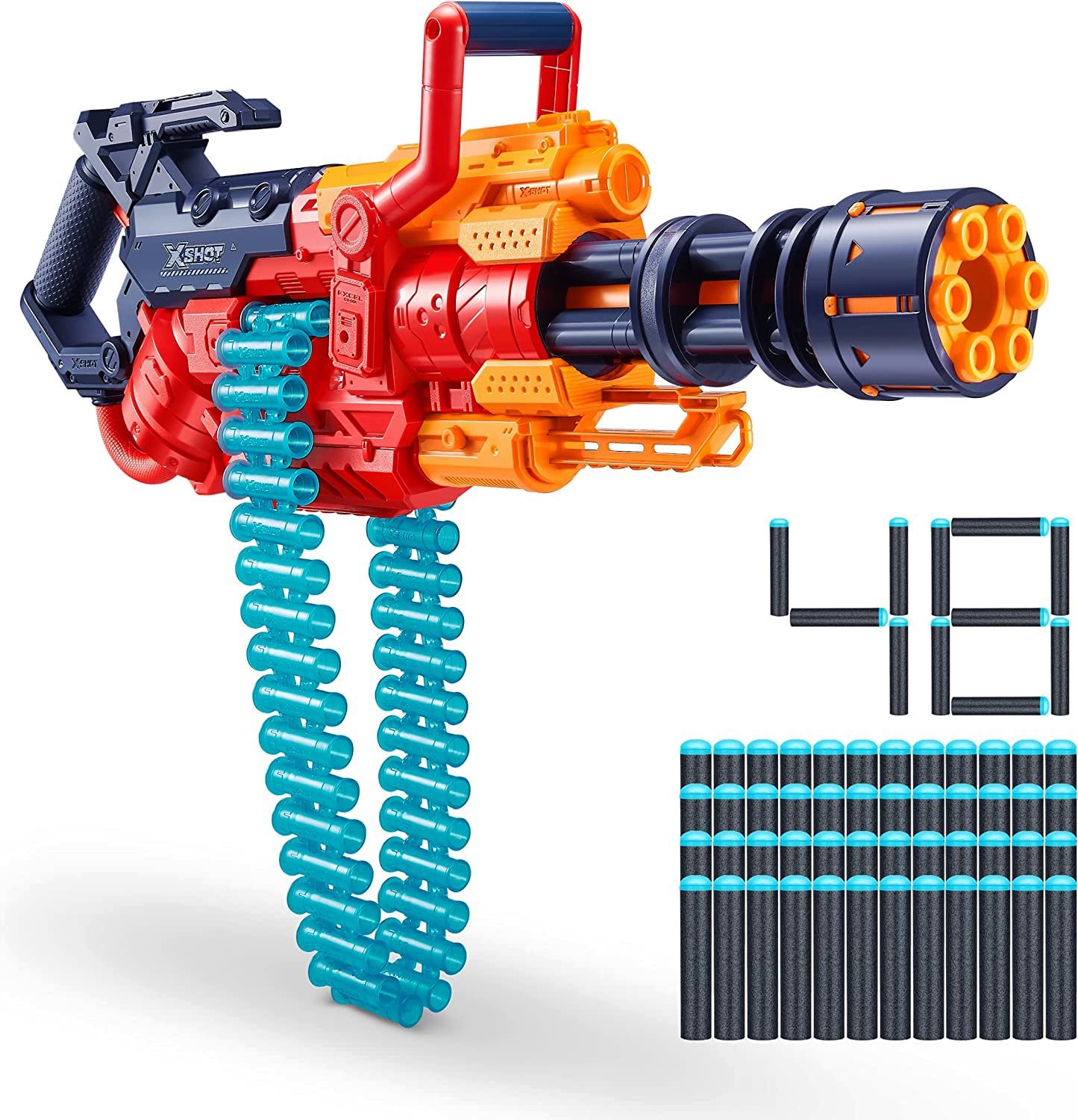

X-Shot Crusher Red Blaster Wyrzutnia Minigum