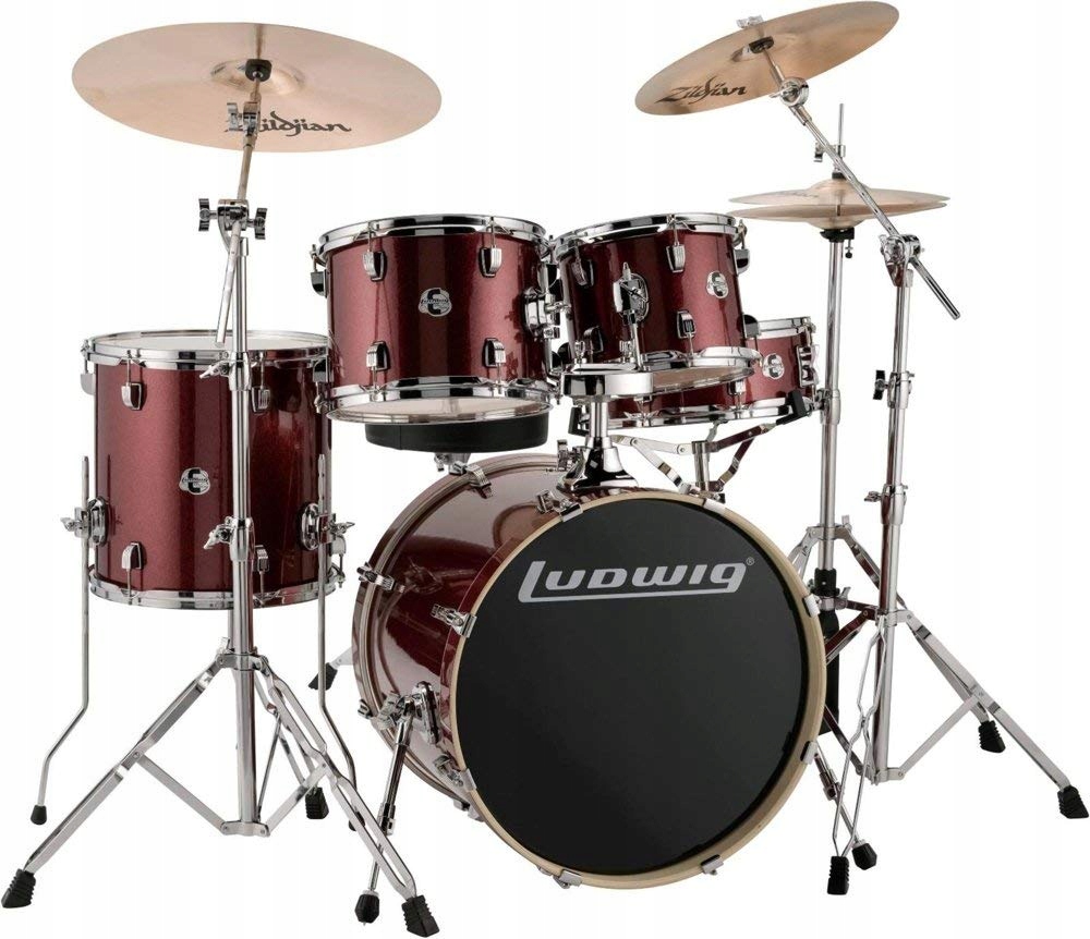 Zestaw perkusyjny - Ludwig Evolution LCEE20025 Red Sparkle