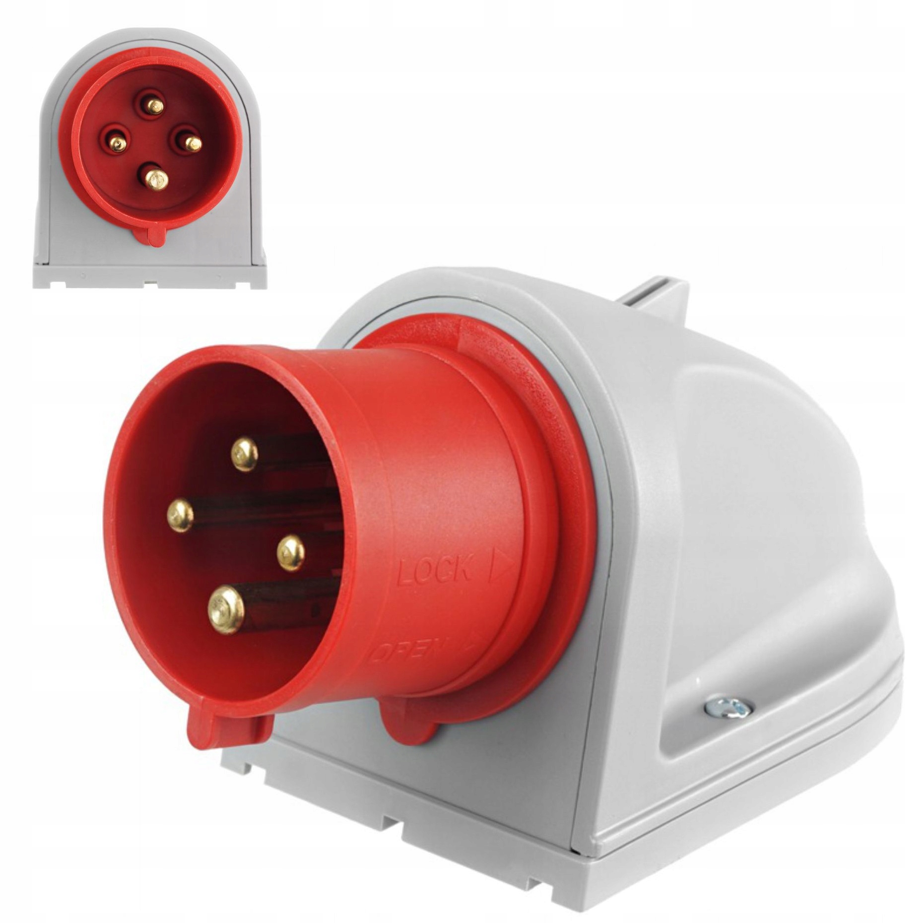 WTYCZKA STAŁA ODBIORNIKOWA SIŁOWA 32A 4P 400V IP44