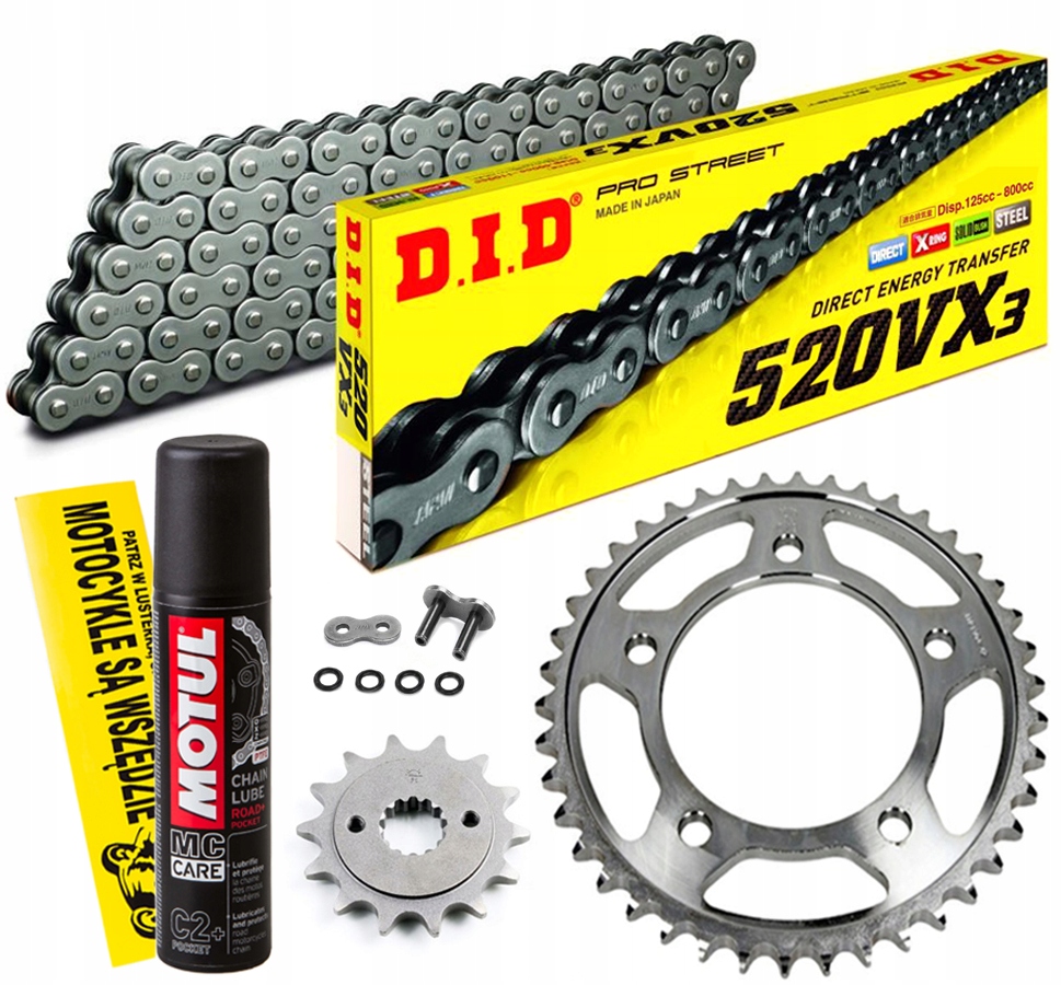 DID520VX3-114 JTF1590.13 - ПРИВОДНИЙ КОМПЛЕКТ DID X-RING JT YAMAHA YZ250F 10-21