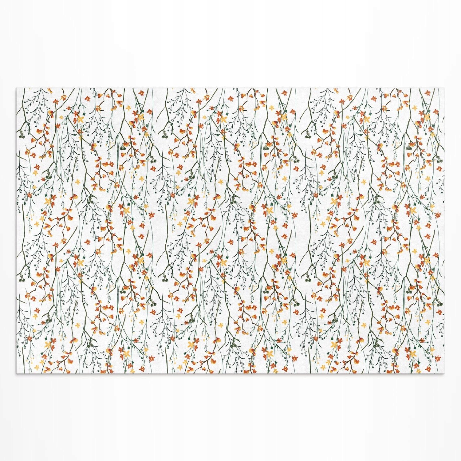 Vinylový koberec vodeodolný Uv Kvetináče a vetvičky v štýle boho 210 x 140 cm