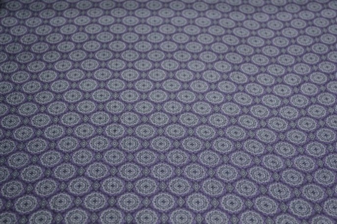 Látka Hedvábí 100% Šifon Hedvábný Ornament