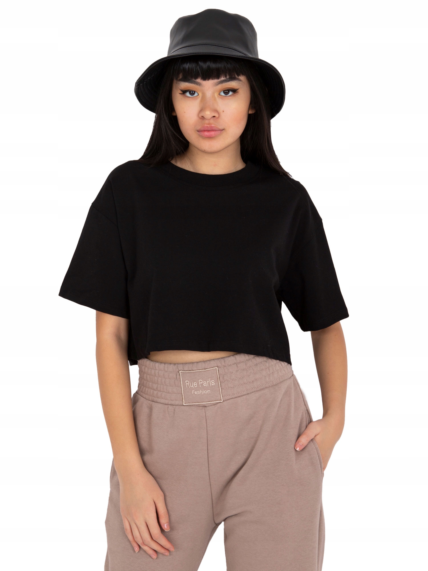 

Krótki T-shirt Top damski bawełniany - M