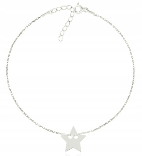 

Srebrna bransoletka na rękę Celebrytka Gwiazdka