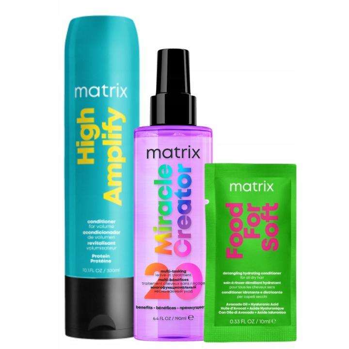 Matrix High Amplify kondicionér Miracle Creator sprej sada na vlasy Dárek