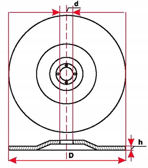 TARCZA TARCZE CIĘCIA METALU 125x1 FALON-TECH Marka Falon-Tech