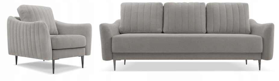 Sada Latina Dress Me 2 pohovka s funkcí spaní křeslo šenilová Výrobce Pl