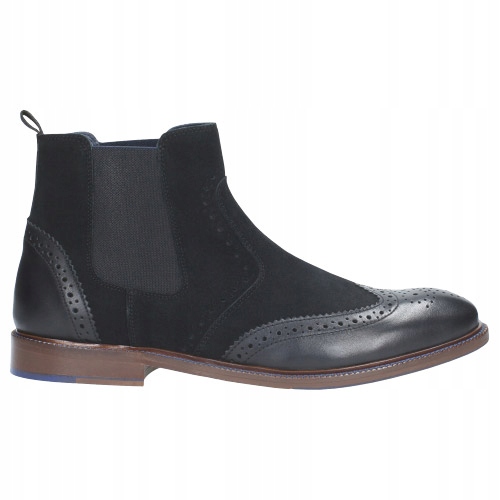

Buty Wojas Botki męskie skóra czarne r. 43