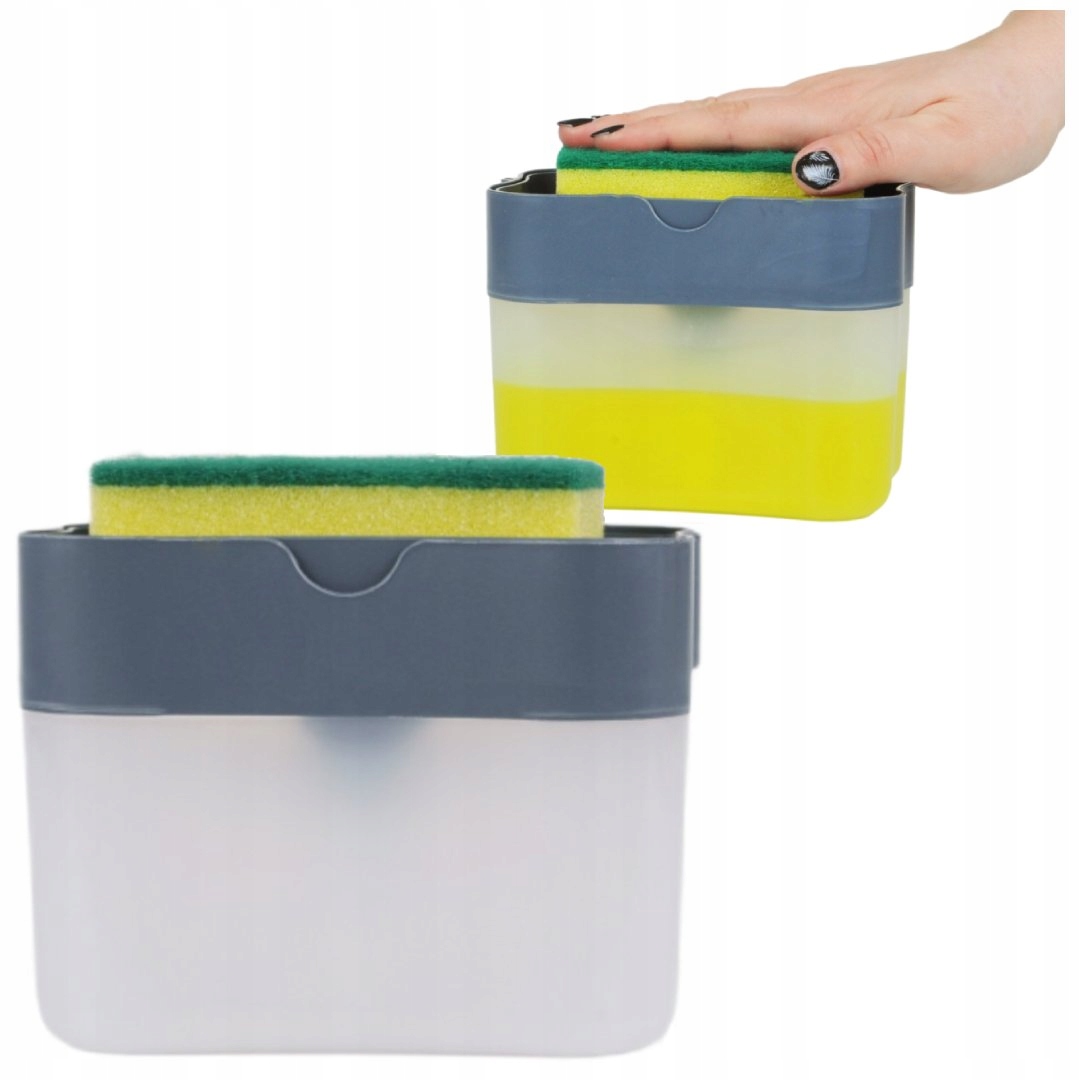 

Dozownik Na Płyn Do Mycia Naczyń Pojemnik Gąbka