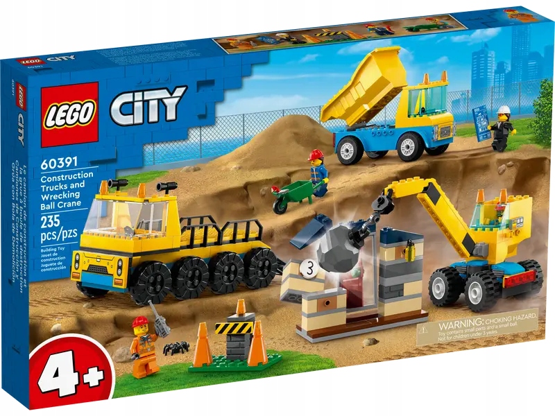 Lego City Nákladní Automobil A Jeřáb S Koulí 60391