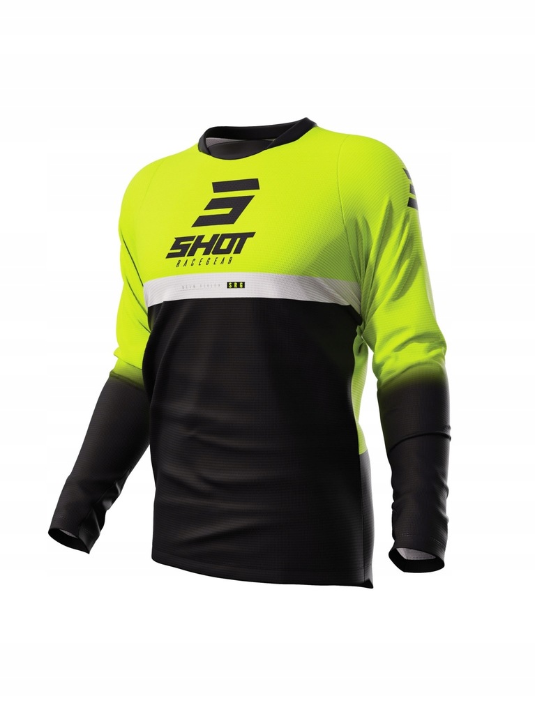 Bluza cross ENDURO SHOT RACING DEVO REFLEX NEON YELLOW FLUO XXL