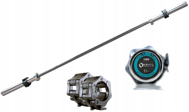 

Gryf Olimpijski Prosty 183cm 15 kg Zaciski Hms