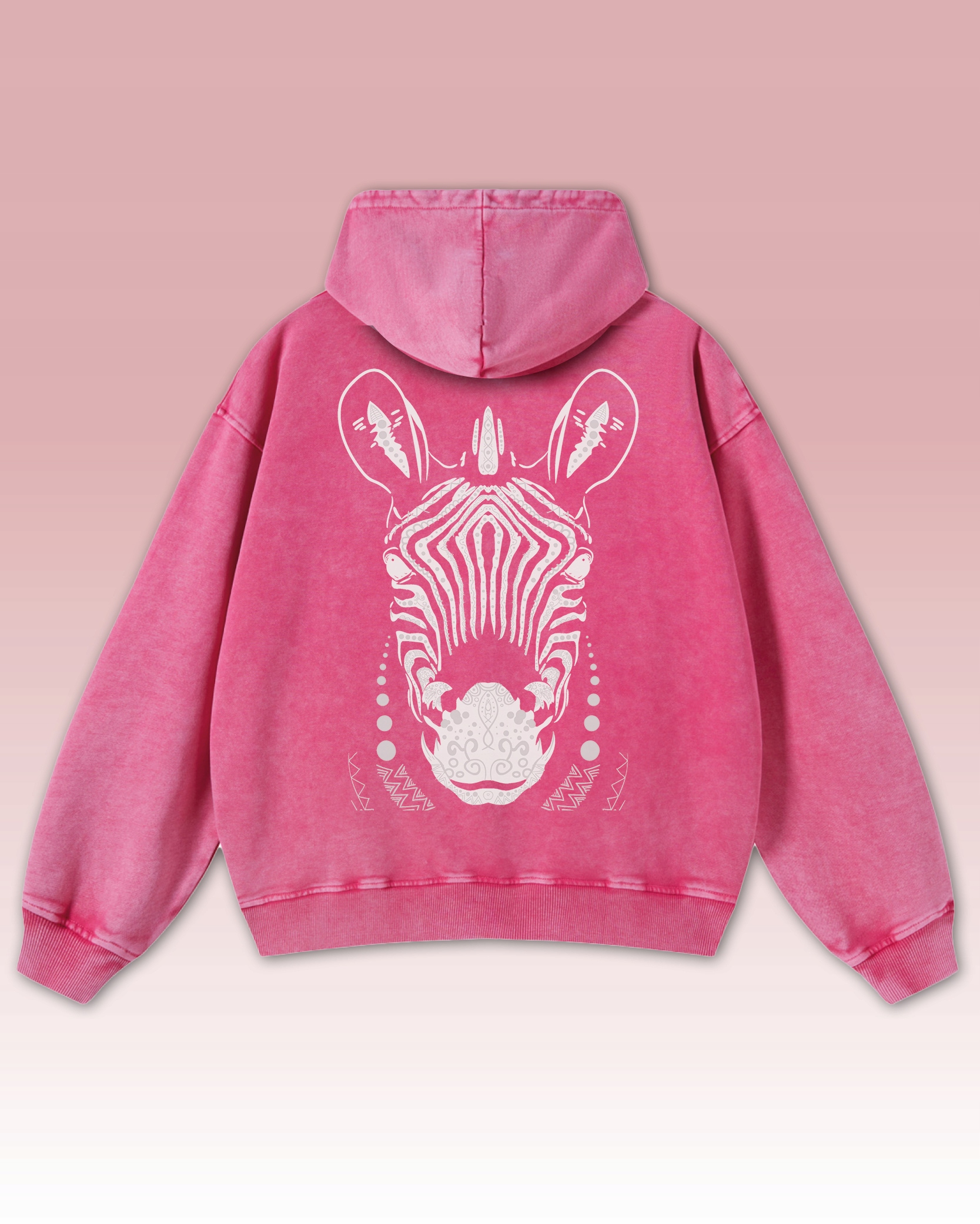 Mikina Safari Zebra Wild Nature Exotic Zebra Pink Mikina