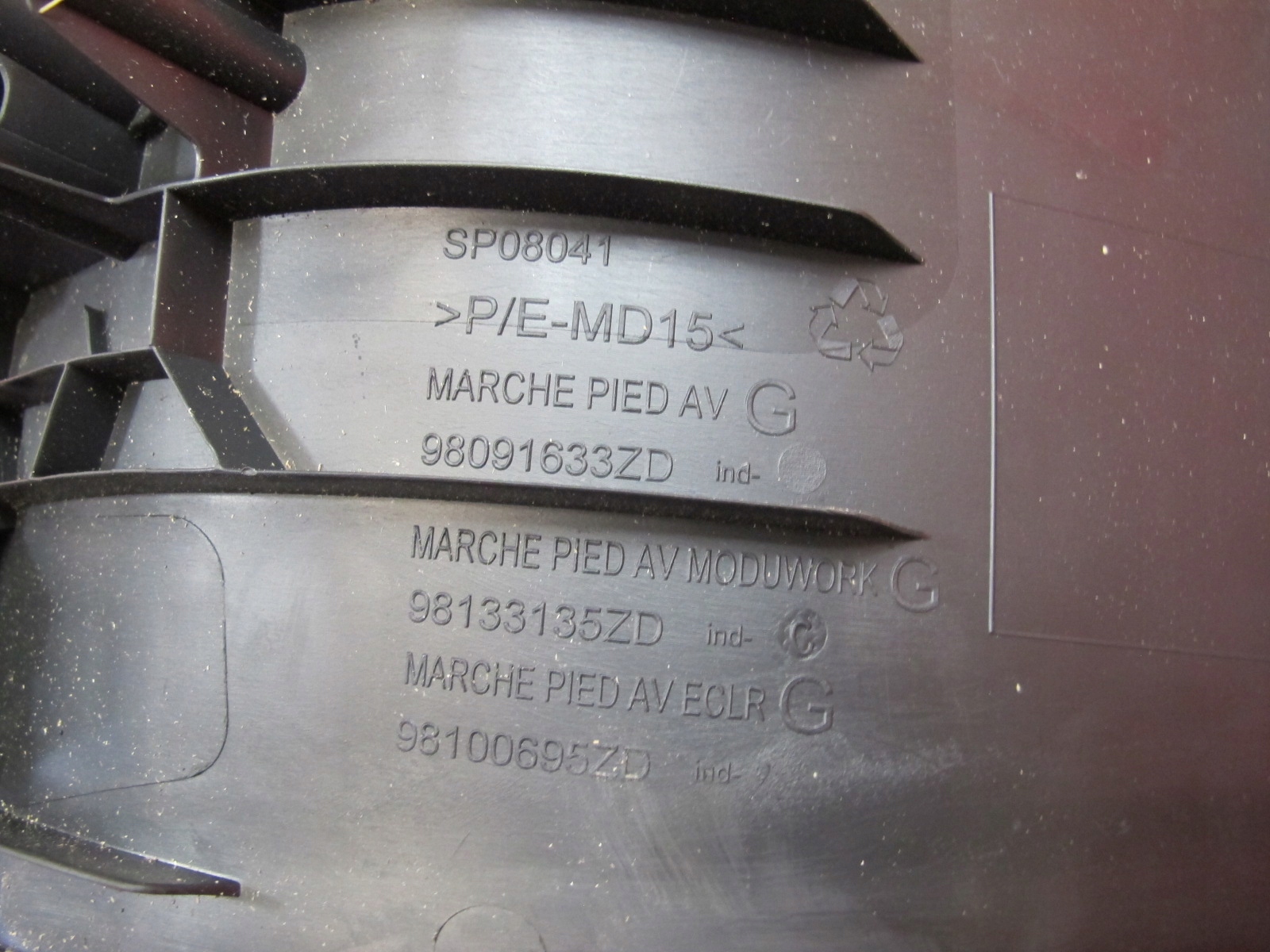 EXPERT III JUMPY SCUDO PROACE II STOPIEN cap threshold threshold left front