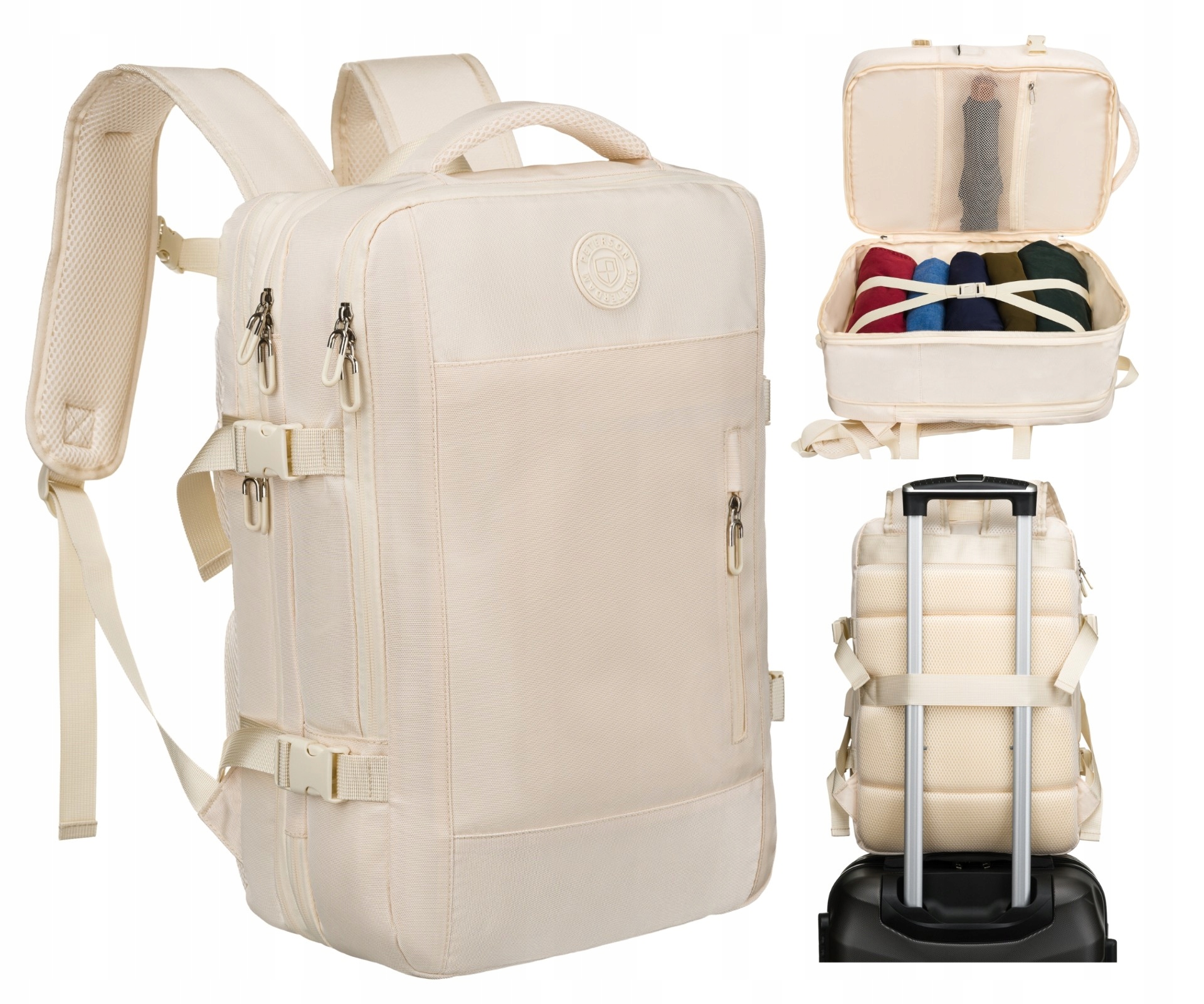 Cestovní Batoh Do Letadla Na Notebook, Příruční Zavazadlo, Pevná Taška Peterson