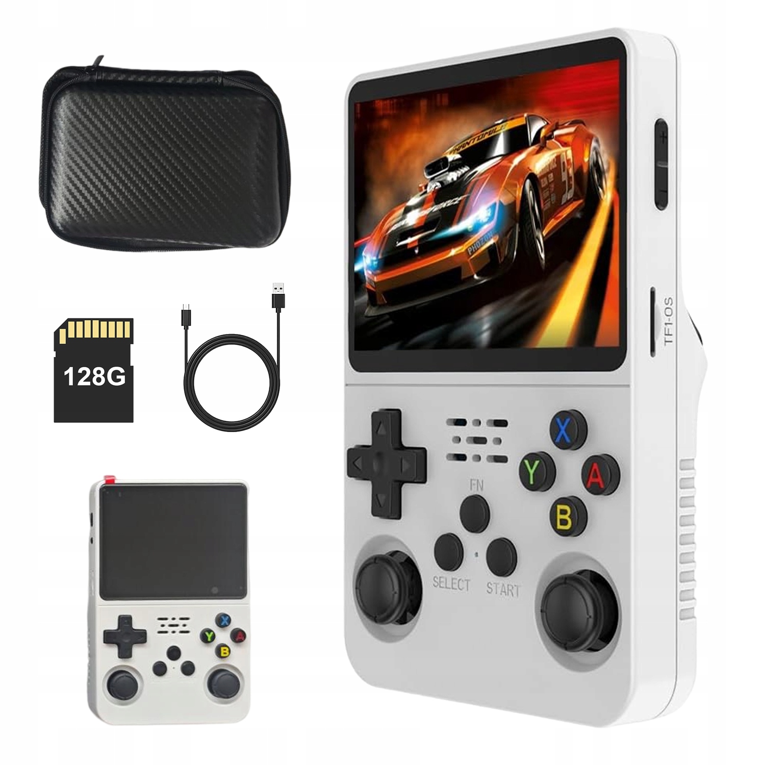 Konsola R36S Przenośna Gier 3.5 Cali 21000 Gier Mipi Joystick Język Polski