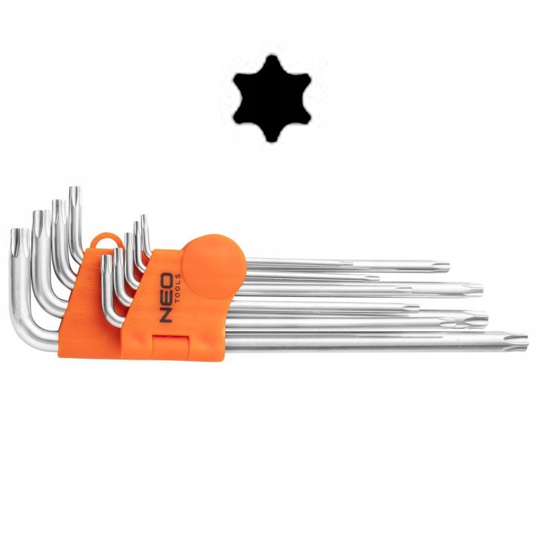 

Klucze Torx z magnesem T10-T50 zestaw 9 szt Neo