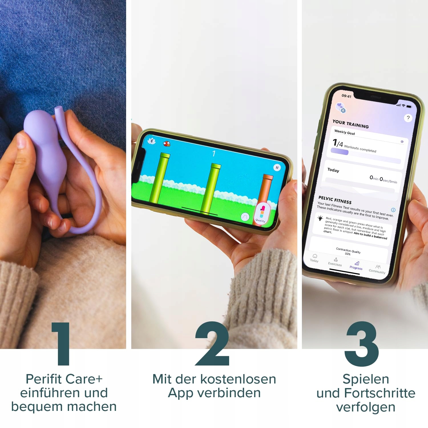 PERIFIT Care Plus Trener Mięśni Dna Miednicy Dla Kobiet Z Aplikacją — miniatura 6
