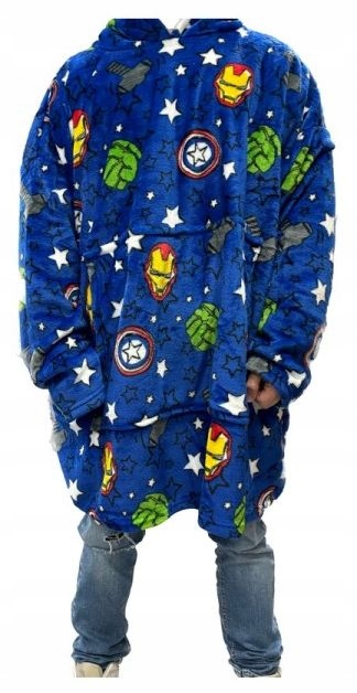 Mikinová Deka Avengers Deka S Rukávy Mikinový Župan Pro Dospělé Velikost