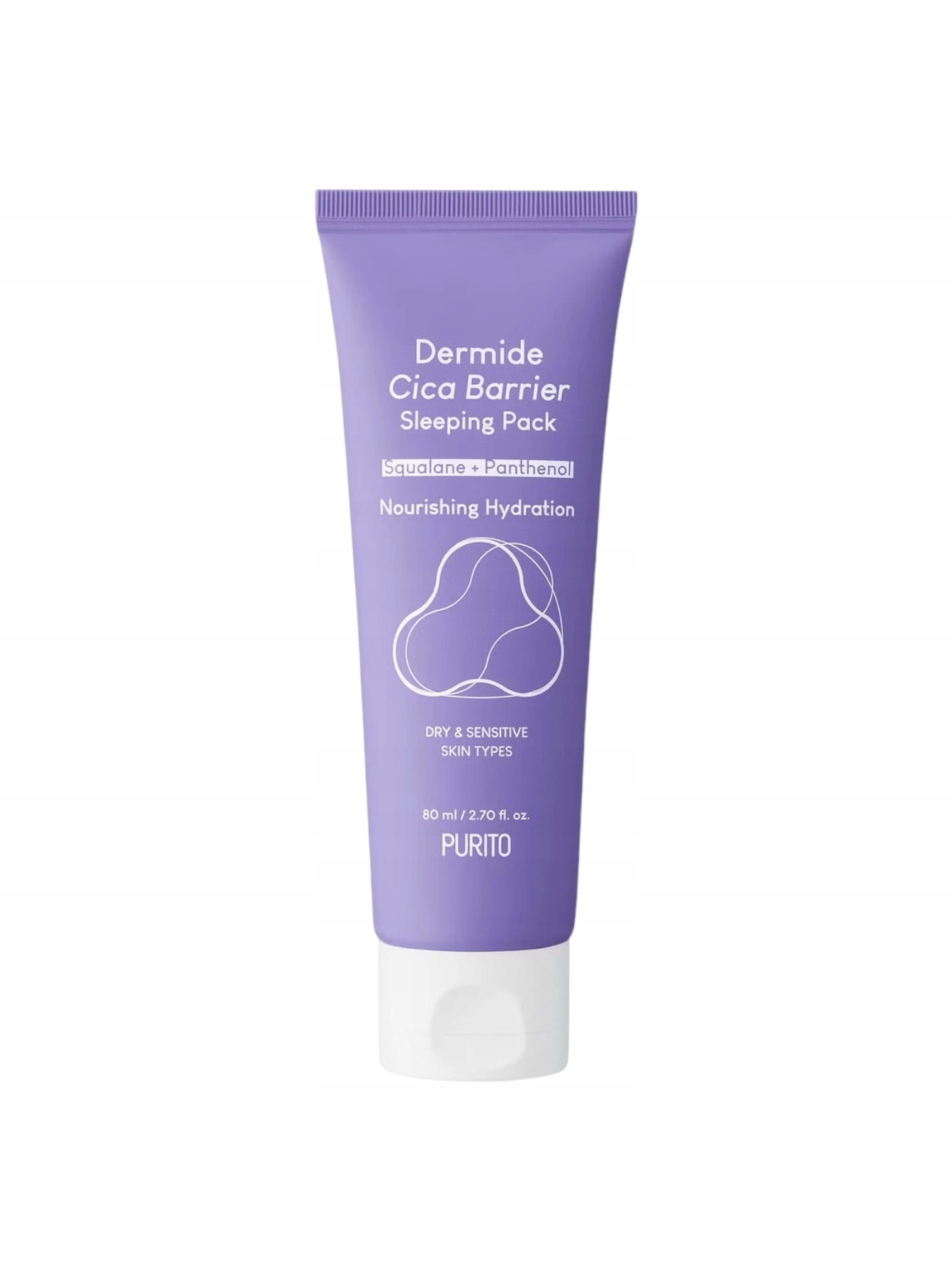 Maska Noční Regenerační Dermide Cica Barrier Noční Regenerační Maska 80ml