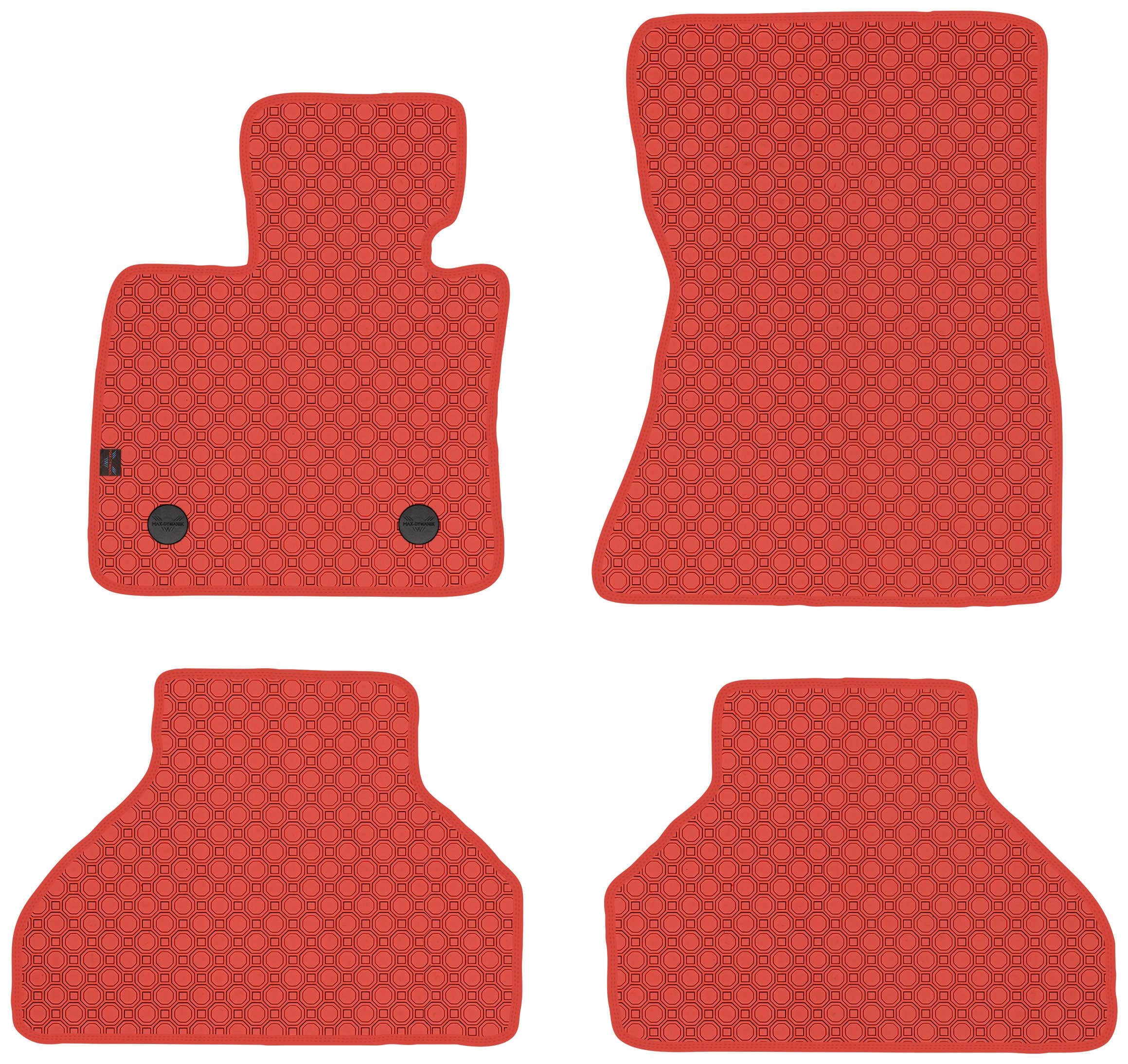 Bmw X5 E70 5os 2007-2013 Koberce guma Červená